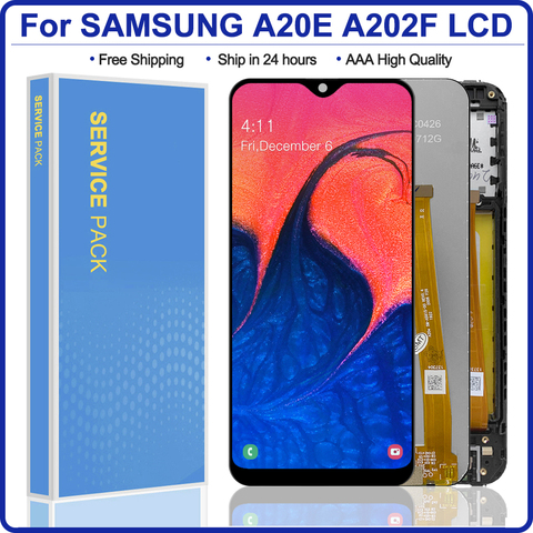 Écran tactile LCD de remplacement, 5.8 pouces, pour Samsung Galaxy A20e A202 A202F A202DS A202F/DS, Original ► Photo 1/6