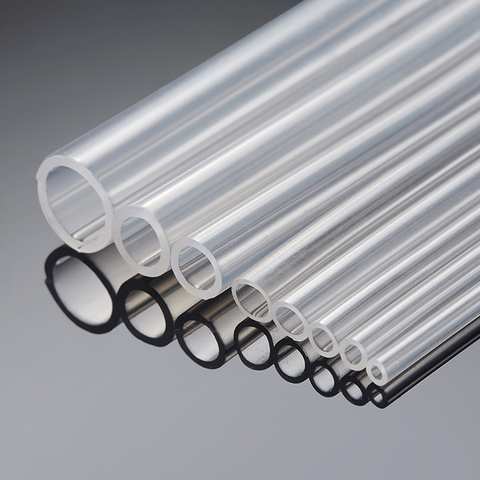 Tuyau en caoutchouc de Silicone Transparent de qualité alimentaire de 1 mètre 2 3 4 5 6 7 8 10 mm de diamètre Tube en Silicone Flexible ► Photo 1/6