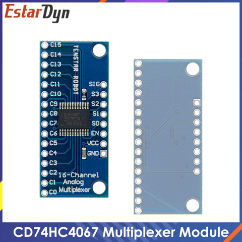 Multiplexeur numérique analogique à 16 canaux, Module de carte de dérivation électronique intelligente, CD74HC4067 ► Photo 1/6