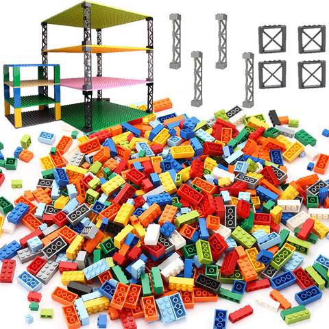 Moc-blocs de construction en briques classiques bricolage vrac, ensemble à assembler compatibles particules, jouets créatifs pour enfants, éclairage en cadeau, 1600 pièces ► Photo 1/2