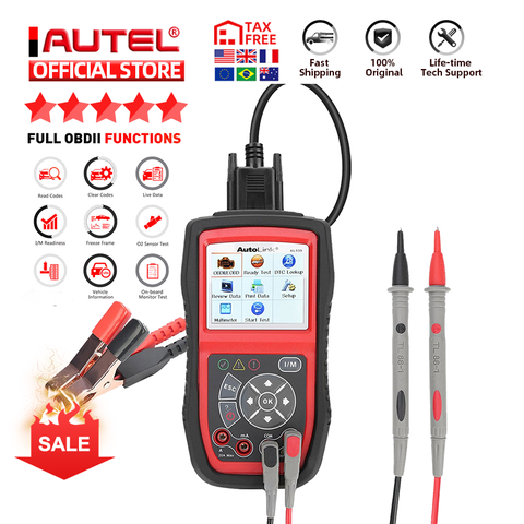 Outil d'essai électrique des véhicules à moteur de scanner d'autel Autolink AL539B OBD2 pour l'outil de diagnostic odb2 EOBD OBD 2 lecteur de Code de voiture PK al539 ► Photo 1/6