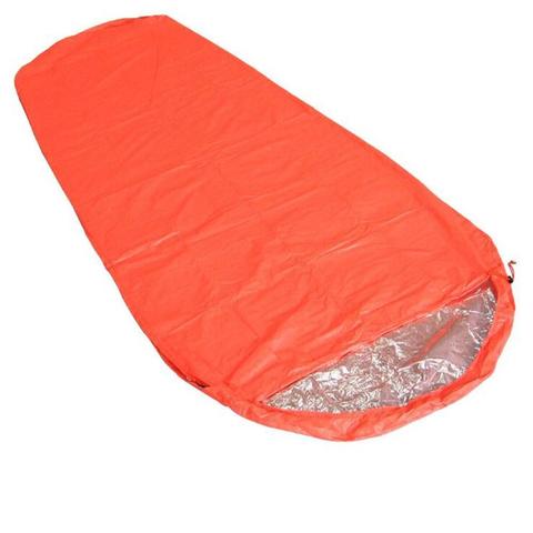 Sac de couchage d'isolation thermique de Camping sur pour la randonnée en plein air Camping aventure couverture de sauvetage d'urgence Double sac endormi adulte ► Photo 1/6