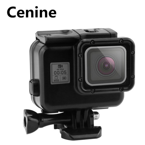 Boîtier étanche noir écran tactile porte arrière pour Gopro Hero 7 6 boîte sous-marine pour Go Pro Hero 7 6 5 accessoires de caméra ► Photo 1/1