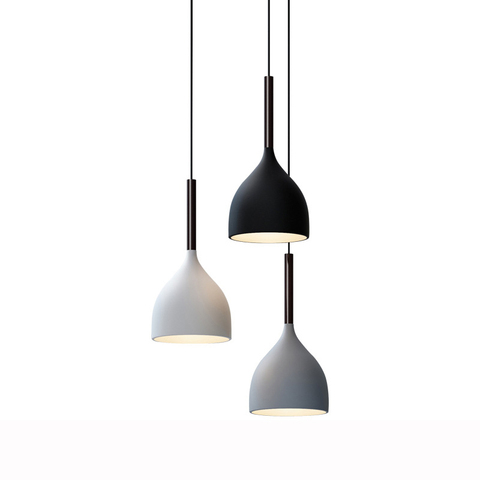 Lampe suspendue au design moderne, luminaire d'intérieur d'intérieur en bois et aluminium, luminaire créatif Simple, luminaire d'intérieur, idéal pour un bar E27 ► Photo 1/6