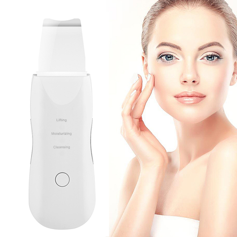 Épurateur de peau à ultrasons Rechargeable Ion nettoyage du visage profond masseur de Vibration acné nettoyant d'élimination des points noirs exfoliant pores ► Photo 1/6