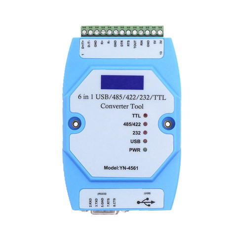 Module de conversion mutuelle 6-en-1 CP2102 USB/485/422/232/TTL, COM série ► Photo 1/1