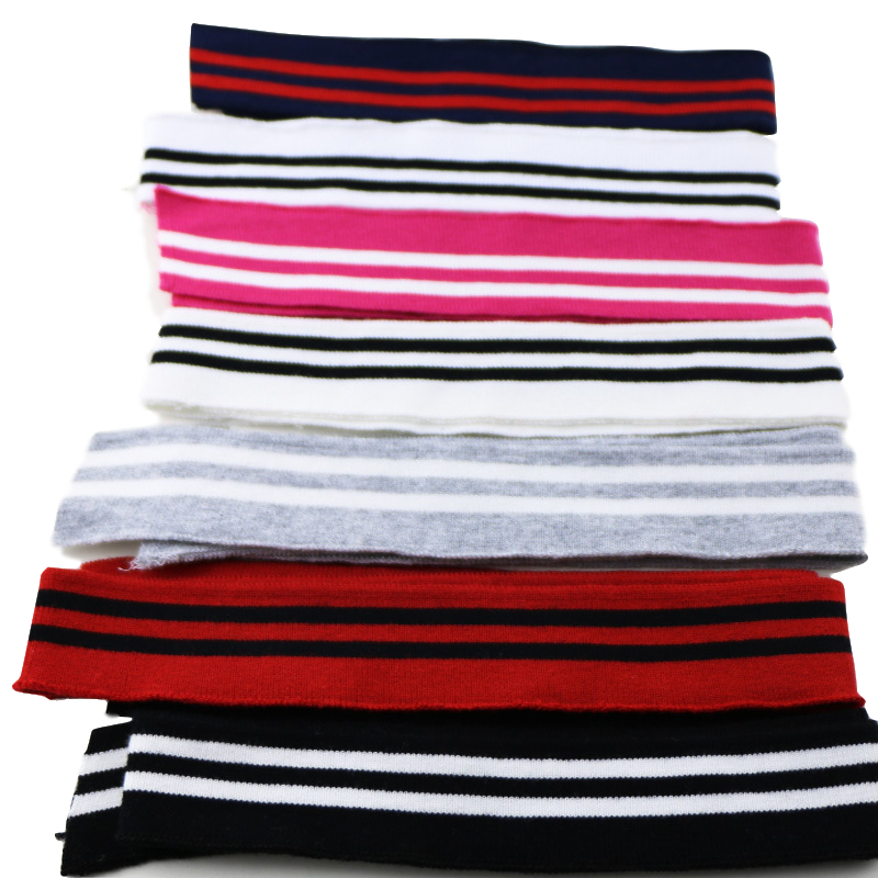 Tissu en coton côtelé de 80CM de long | Tissu tricoté coloré pour le bricolage, accessoires, col, poignets, ourlet, bas du col ► Photo 1/3