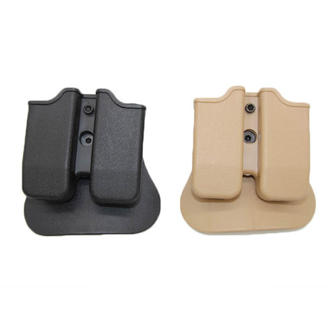 Pochettes de magazines 9mm IMI pour Glock 17 19 Beretta M9 92 Colt 1911 Airsoft étui de chasse tactique Double pochette de magazines ► Photo 1/6