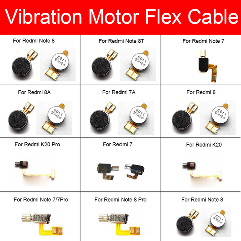 Moteur vibrateur pour Xiaomi Mi Redmi Note 7 7A 8 8T 8A K20 Pro Vibration moteur Flex câble Module pièces de rechange ► Photo 1/6