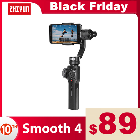 ZHIYUN Smooth 4 officiel lisse 4 3 axes stabilisateur de cardan de téléphone portable pour Smartphones iPhone XS 11 HUAWEI Xiaomi Samsung Galaxy ► Photo 1/6