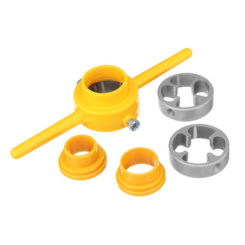Jeu de filetage de tuyaux en PVC, 6 pièces/ensemble NPT, tailles d'outils 1/2 