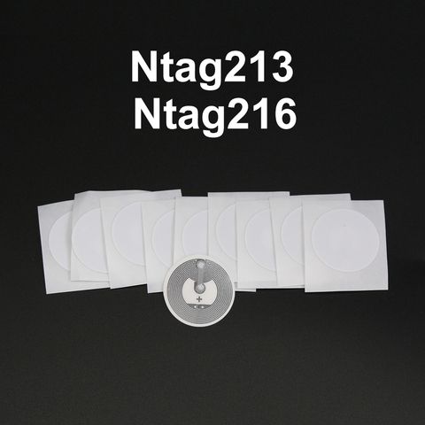 Étiquettes adhésives NFC Ntag213, 100 MHz ISO14443A, autocollant NTAG216 pour tous les téléphones NFC disponibles, étiquettes adhésives 10/50 pièces, jeton de clé RFID ► Photo 1/6