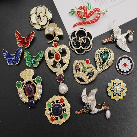 Broche de nouveau style 2022, broche de mariage élégante de fleur de fée d'orgue pour femmes, broche Baroque de haute qualité, sans frais ► Photo 1/6