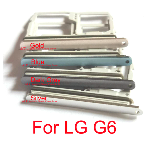 Nouveau lecteur de porte-plateau de carte Sim pièce de rechange pour LG G6 H870 G600 US997 VS988 adaptateurs de porte-carte Sim avec réparation étanche ► Photo 1/1