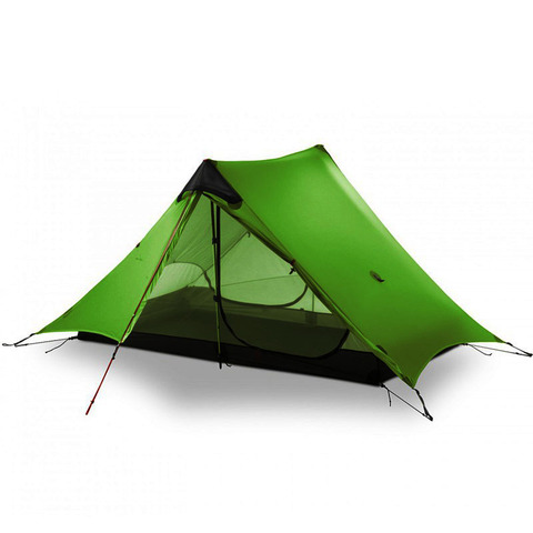 LanShan-tente de Camping ultralégère, 3 saisons, 2 personnes, sans bras, en nylon argenté, professionnelle, 15D, modèle de 2022 ► Photo 1/5