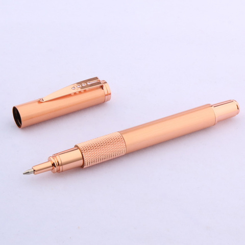 Luxe haute qualité ROSE doré métal cadeau stylo à bille classique écrire suisse stylo à encre stylo à bille fournitures de bureau ► Photo 1/6