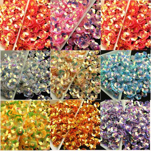 Fleurs de roses ab, 1000 pièces, 6mm, qualité AAA, dos plat brillant, Paillettes amples, vêtements, couture, artisanat de mariage, DIY, pk ► Photo 1/6