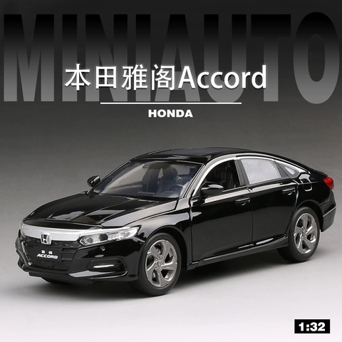 Livraison gratuite 1:32 Honda Accord modèle moulage sous pression modèle son et lumière voiture jouet pour enfants à collectionner garçon cadeau d'anniversaire ► Photo 1/6