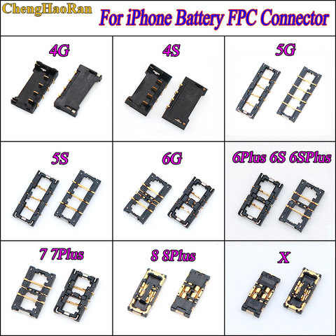 Connecteur de batterie à Clip pour iPhone 4 4s 5g 5c 5s 6g 6 6s 7 8 plus 6sp x, Terminal de carte mère, pièces FPC ► Photo 1/6