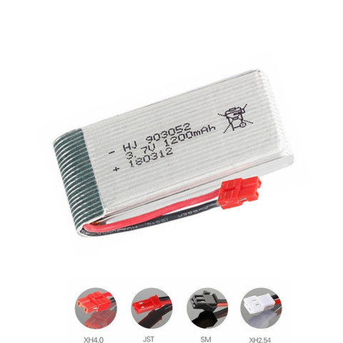 3.7V 1200mah lipo Batterie pour SYMA X5 X5S X5C X5SC X5SH X5SW RC Drone Quadrirotor 903052 3.7V batterie Rechargeable 1 pièces à 5 pièces ► Photo 1/3