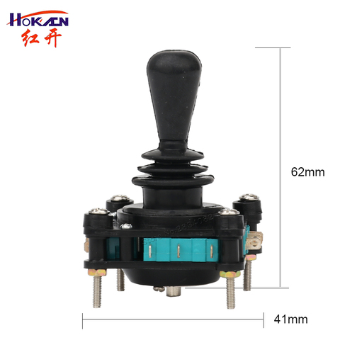 Interrupteur momentané 2 4 positions, Monolever, avec Joystick, 5a, 240V, filetage de fixation 360mm, filetage de fixation 2.5mm, 4NO 4NC ► Photo 1/5