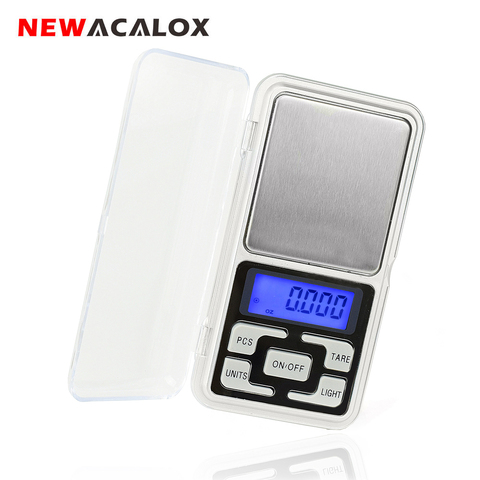 NEWACALOX-échelles numériques de précision, Mini, pour Bijoux en or/argent massif 200g x 0.01g, poids 0.01g ► Photo 1/6