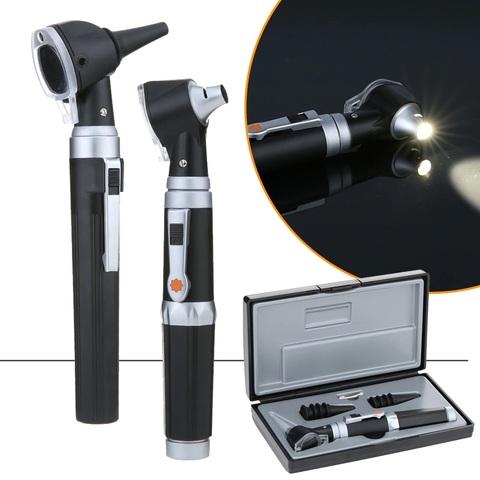 Professionnel Otoscopio oreille nettoyant médical Otoscope Set XHL ampoule Diagnostic maison voyage médecin avec 8 conseils pour adulte enfant oreille ► Photo 1/5