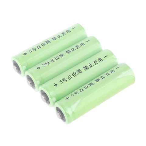 Fausse batterie AA sans alimentation, 4 pièces, fausse coque de configuration, support de place, conducteur de cylindre, uniquement fausse boîte ► Photo 1/6