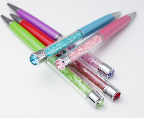 Stylo à bille de marque haut de gamme, stylo en cristal, articles promotionnels, stylo cadeau Laser, Logo personnalisé ► Photo 1/5