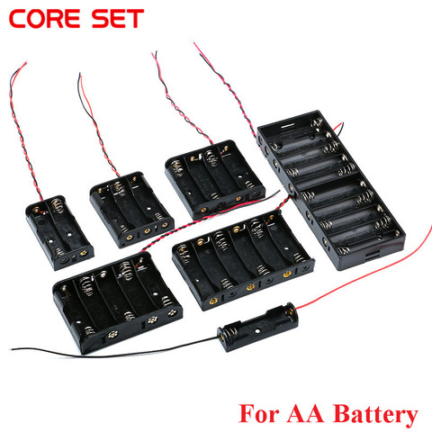 Batterie d'alimentation de taille AA, fils avec 1 2 3 4 5 6 8 fentes, sac conteneur, bricolage de Batteries Standard ► Photo 1/6