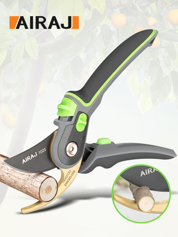 AIRAJ sécateur de jardinage, qui peut couper des Branches de 24mm de diamètre, des arbres fruitiers, des fleurs, des Branches et des ciseaux outils à main ► Photo 1/6