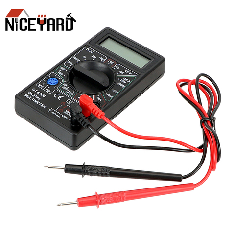 NICEYARD DT-830B – Instrument d'analyse multimètre, voltmètre ohmmètre, testeur de tension LCD, voltmètre numérique à plage automatique ► Photo 1/6