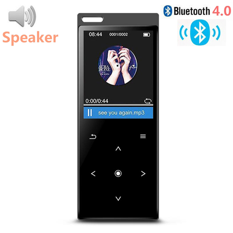 Nouveau lecteur de musique MP3 C12 bluetooth 4.0 avec haut-parleur écran tactile en métal musique sans perte de haute qualité avec Radio FM, enregistreur ► Photo 1/6