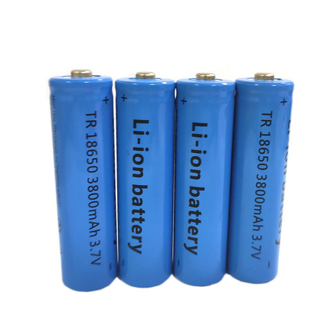 Batterie Lithium Rechargeable 18650, 3.7V, 3800mah, pour torche, lampe de poche, accumulateur, appareils électroniques cylindriques, 1 à 10 pièces ► Photo 1/6