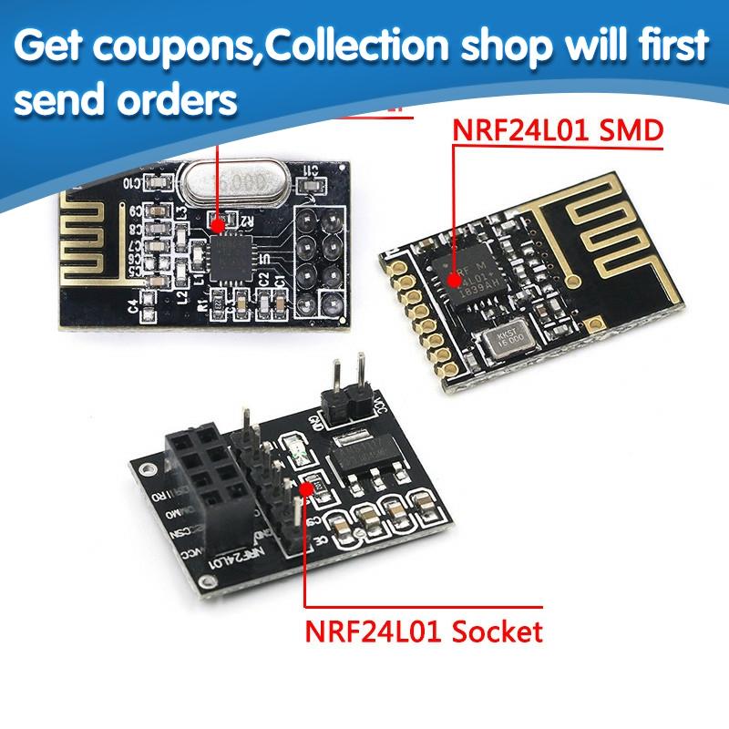 NRF24L01 + 2.4G module de transmission de données sans fil 2.4GHz NRF24L01 version de mise à niveau NRF24L01 + PA + LNA 1000 mètres pour Arduino ► Photo 1/6