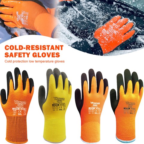 Wonder Grip-gants de travail pour jardin, gants de travail épais, anti-froid, Double couche en Latex, pour Protection ► Photo 1/6