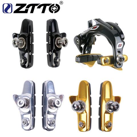 ZTTO – paire de plaquettes de frein de vélo, patins de frein c-brake, pour vtt, vélo de route, CNC, bloc de caoutchouc en alliage d'aluminium résistant à l'usure ► Photo 1/6