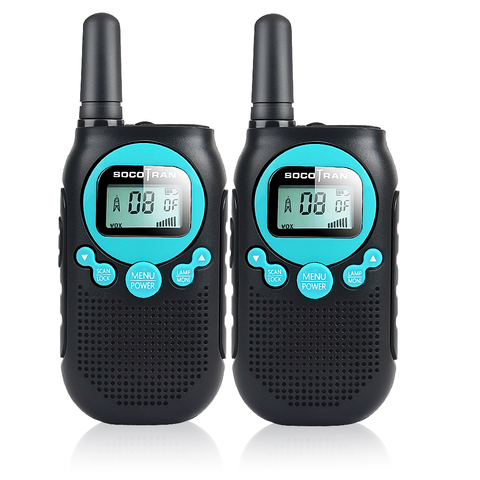 SOCOTRAN SC-R40 enfant talkie-walkie 2 pièces PMR446 licence RADIO gratuite 8CH radio bidirectionnelle amador code de confidentialité batterie rechargeable ► Photo 1/6