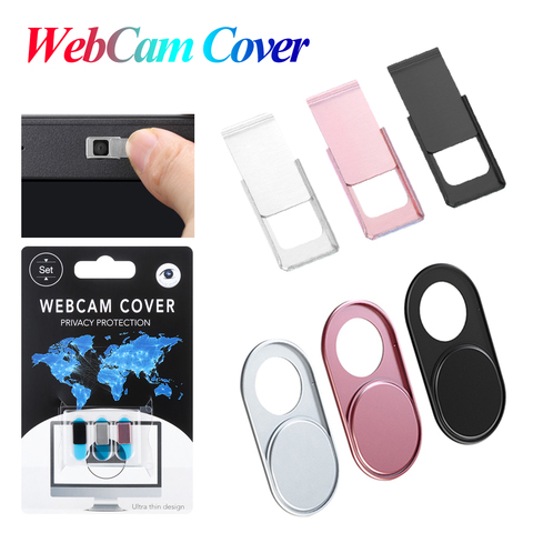 Nouveau Mini métal Webcam couverture curseur obturateur Protection de la vie privée bloqueur caméra autocollant universel pour ordinateur portable Smartphone ordinateur ► Photo 1/6