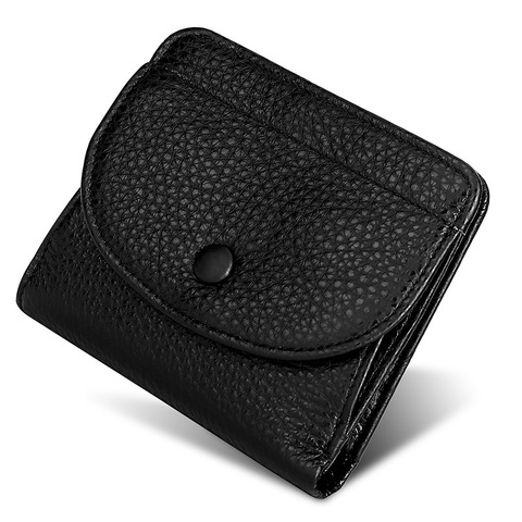 Portefeuilles en cuir véritable pour femmes, petit porte-monnaie, portefeuille tendance portefeuille porte-cartes ► Photo 1/6