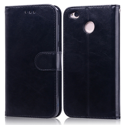 Xiaomi – coque portefeuille en cuir, étui à rabat pour téléphone Xiaomi Redmi 4X, avec porte-cartes ► Photo 1/6