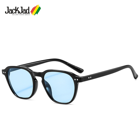 JackJad 2022 mode carré Style teinte océan lentille lunettes De soleil deux points Rivets lunettes marque conception lunettes De soleil Oculos De Sol 3397 ► Photo 1/6