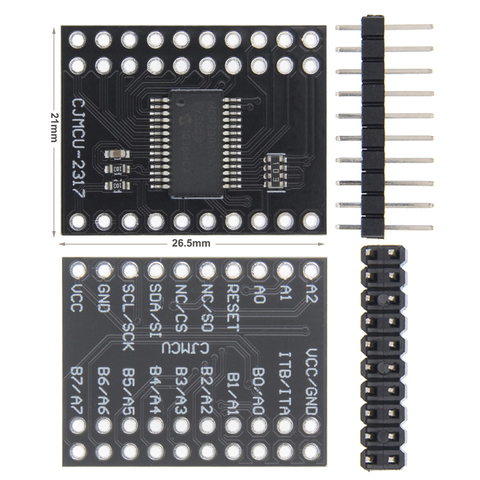 MCP23017 Interface Série Module IIC I2C SPI MCP23S17 Bidirectionnel 16-Bit I/O Expander Pins 10 Mhz Interface Série Module ► Photo 1/6