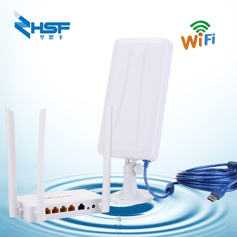 300mbps routeur sans fil + haut Gain Wifi USB adaptateur 300Mbps haute puissance Wifi routeur un ensemble étendre le Signal Wifi partager 32 utilisateurs ► Photo 1/6