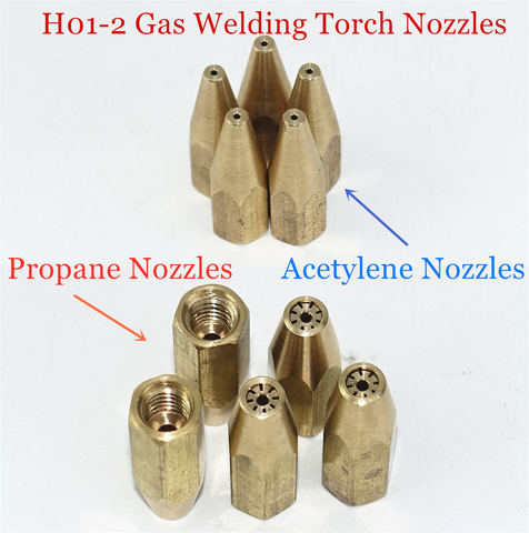 H01-2 gaz brasage torche buse oxygène Propane acétylène gaz liquéfié pour acier cuivre aluminium soudure torche de soudage ► Photo 1/6