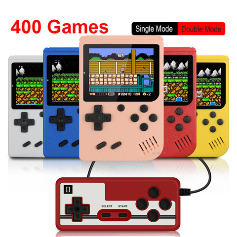 400 en 1 console de jeu vidéo rétro Portable Mini jeu de poche 3.0 pouces couleur LCD enfants couleur jeu joueur intégré 400 jeux ► Photo 1/6