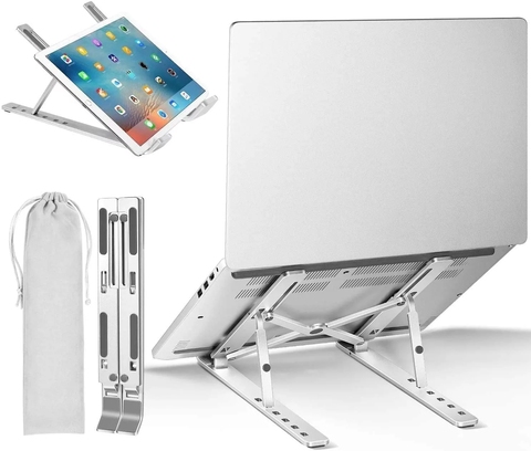 Support d'ordinateur Portable Support pliable Support réglable Support en aluminium pour Macbook Pro Air ordinateur Portable tablette ► Photo 1/6