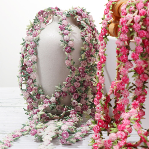 2 jardin Bordure Dentelle Fleur Brodé Robe De Mariée Ruban À Coudre À La Main Décoration Artisanat Bricolage Polyester VÊTEMENTS Accessoires ► Photo 1/6