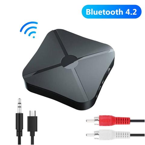 KN319 Bluetooth 5.0 4.2 récepteur et émetteur Audio musique stéréo adaptateur sans fil RCA 3.5MM prise AUX pour haut-parleur TV voiture PC ► Photo 1/6