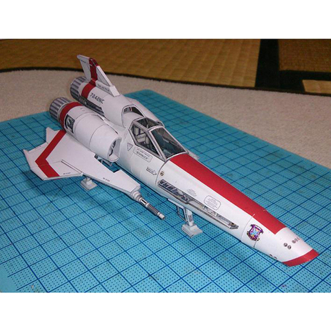 Battlestar Viper 2 Viper Mk2 3D papier modèle bricolage fait main vaisseau spatial jouet ► Photo 1/6